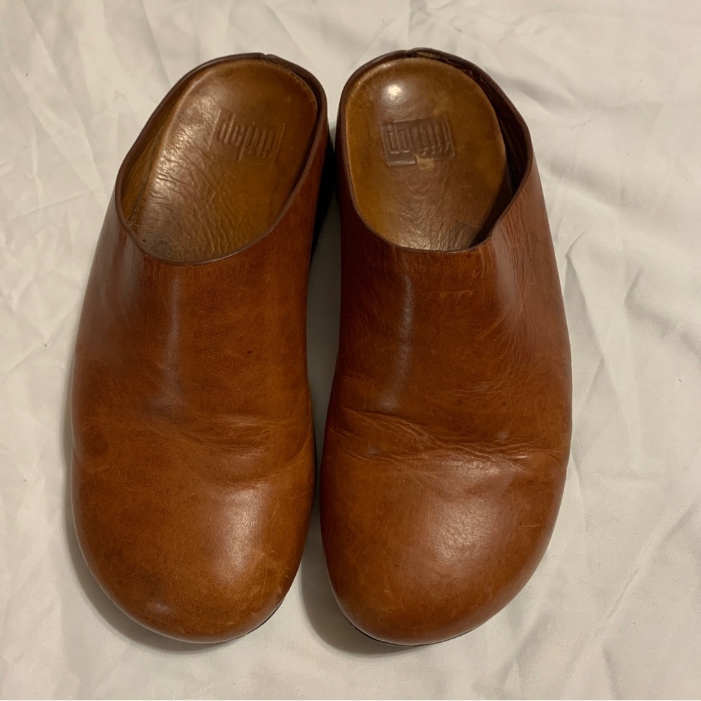 Fit Flop brown leather Shuv sz 8